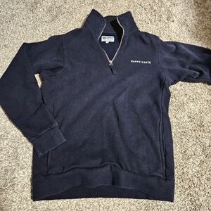 HAPPY EARTH Navy Quarter-Zip Sweatshirt
